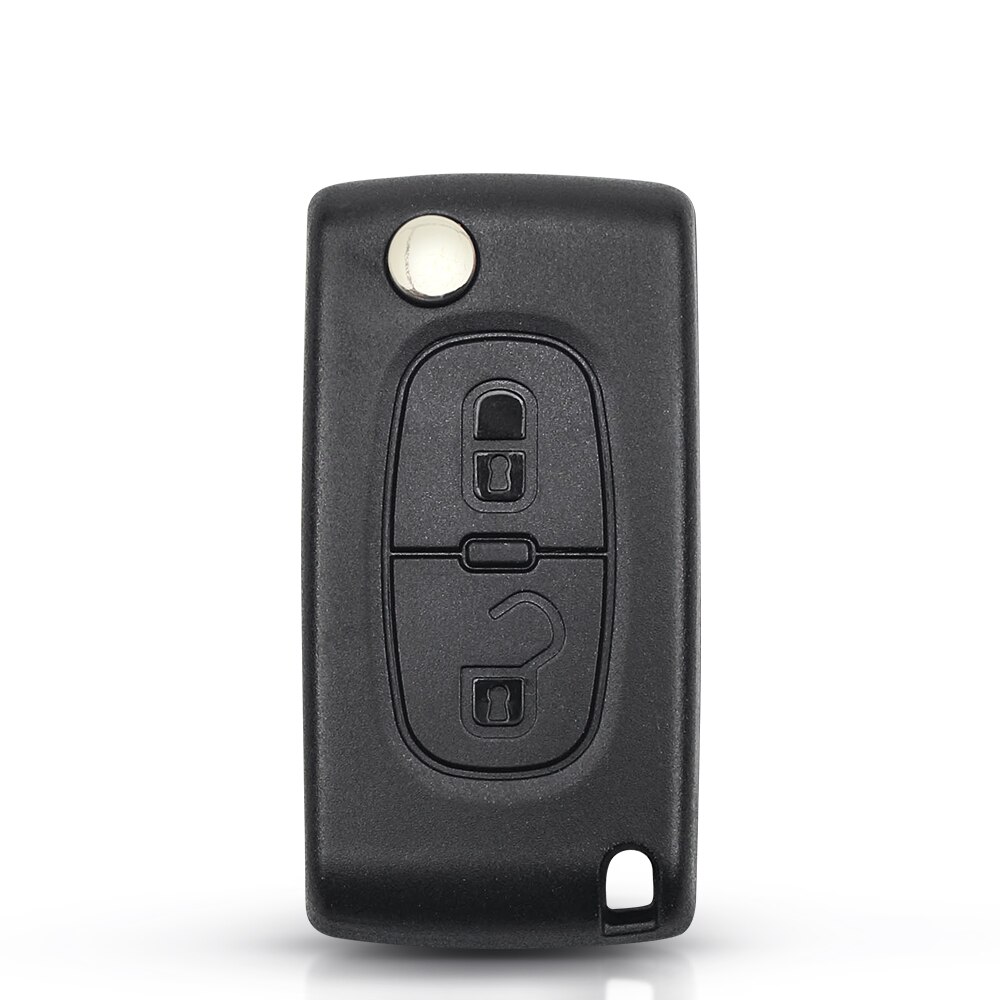 Keyyou VA2 Blade 433Mhz ID46 Vragen/Fsk 2 Knoppen CE0536 Autosleutel Voor Peugeot 207 307 407 208 308 408 607 Partner Afstandsbediening Sleutel