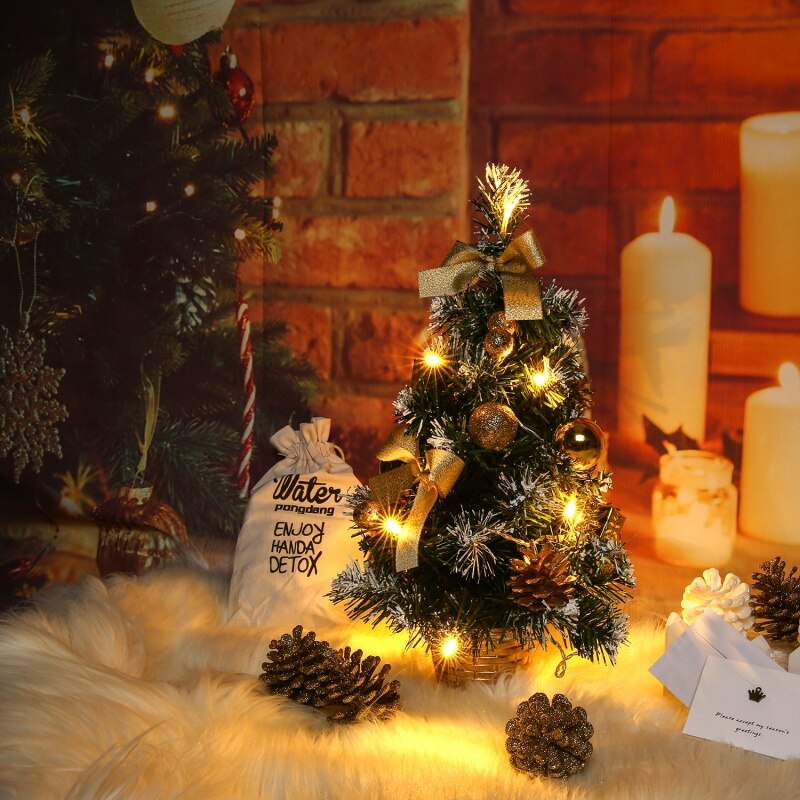40CM Table LED Christmas Tree Nightlight Decoration Light Tree Tree Christmas Decoration Year