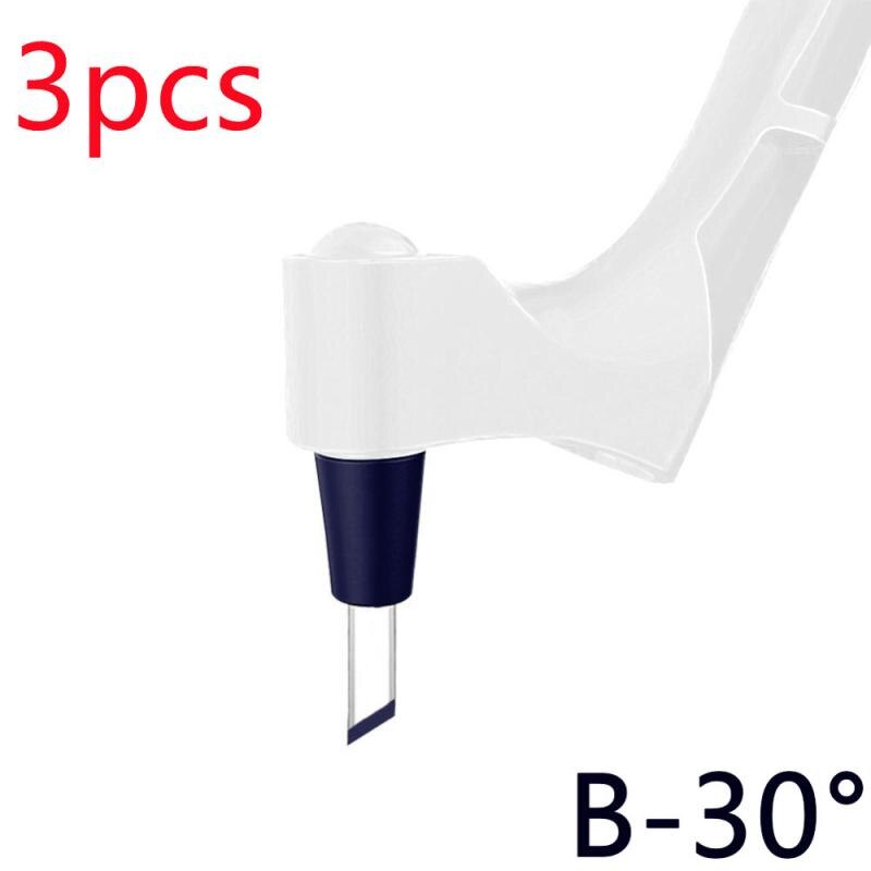 Craft Cutting Pen Tools 360 Degree Rotating Blade 3 Heads Stainless Steel Blade DIY Durable Portable Art Carving Cutter Knife: 02 3 pcs