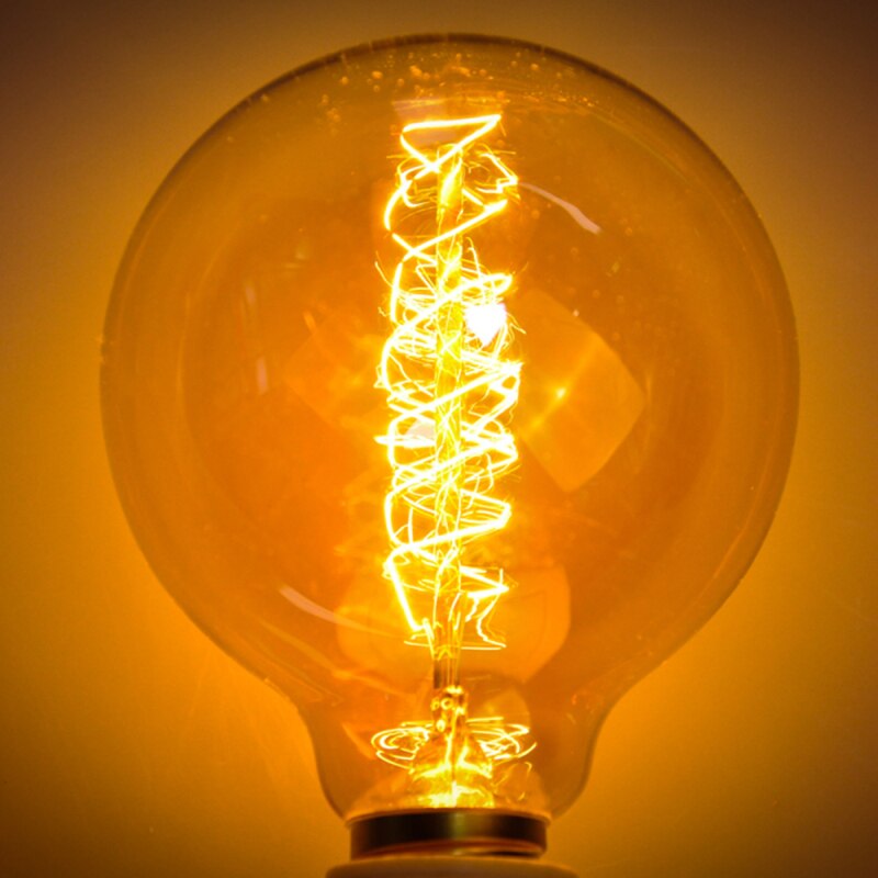 2 Styles Coffee Household Study Decorative Lighting Retro Edison Bulb 40W Copper Wire E27 Bulb Filament Light Bulb Decoration