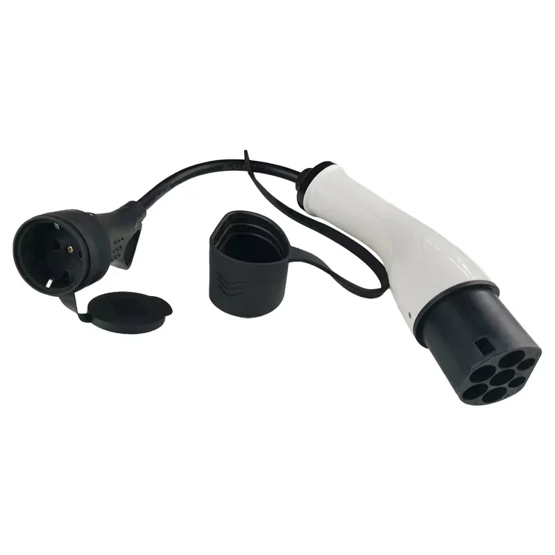 16A 3.5kw Type2 to Schuko Adapter Mennekes Type 2 to European Domestic Socket for Electric Scooters E-Bikes: WHITE