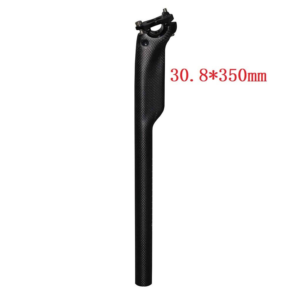 Full Carbon Fiber Zadelpen Fiets Mtb Bike Uit Racefiets Onderdelen Breken Wind Zadelpen: matte30.8x350mm