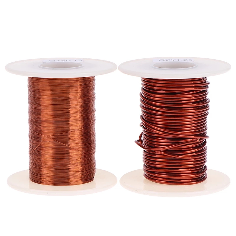 0.1mm 0.2mm 0.3mm 0.4mm 0.5mm 0.6mm 0.7mm 0.8mm 0.9mmCable Copper Wire Magnet Wire Enameled Copper Winding Wire Coil Copper Wire: 0.1mm 50m meter