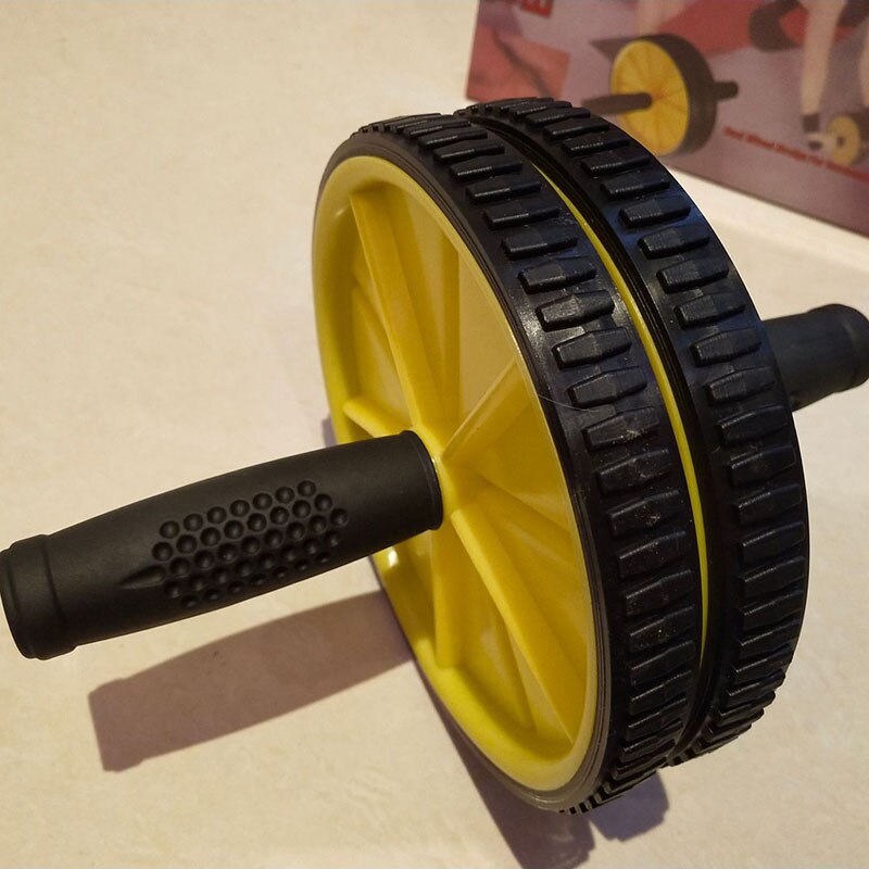 Double-Wheel Abdomen Wheel AB Wheel Abdominal Wheel Fitness Equipment Gym Exercise Apparatus Functional And Removable Equipped
