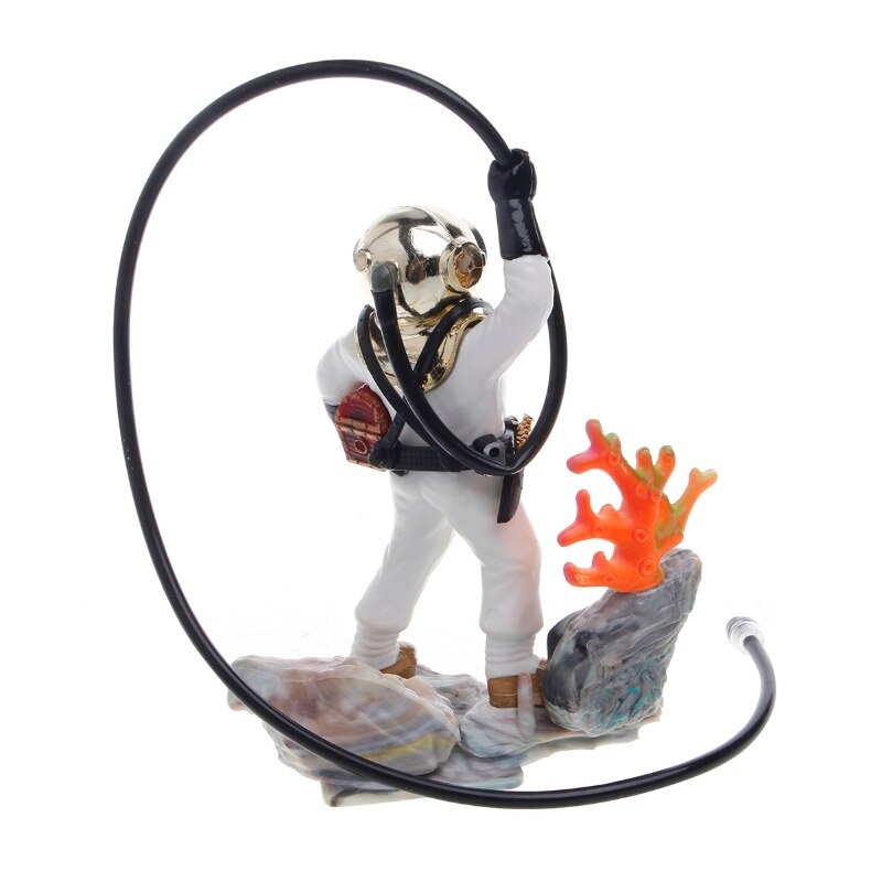 Aquarium Fish Tank Zee Schat Diver Air Actie Ornament Decoratie Hars Onderwater Decoraties Voor Huis Tuin