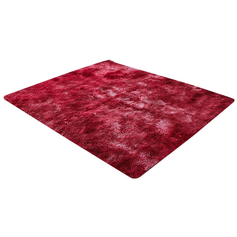 Absorberend tapijt voor de slaapkamer tie dye pluche zacht tapijt voor de woonkamer slaapkamer antislip vloermatten stijlvol tapijt: Tie-dye wijnrood