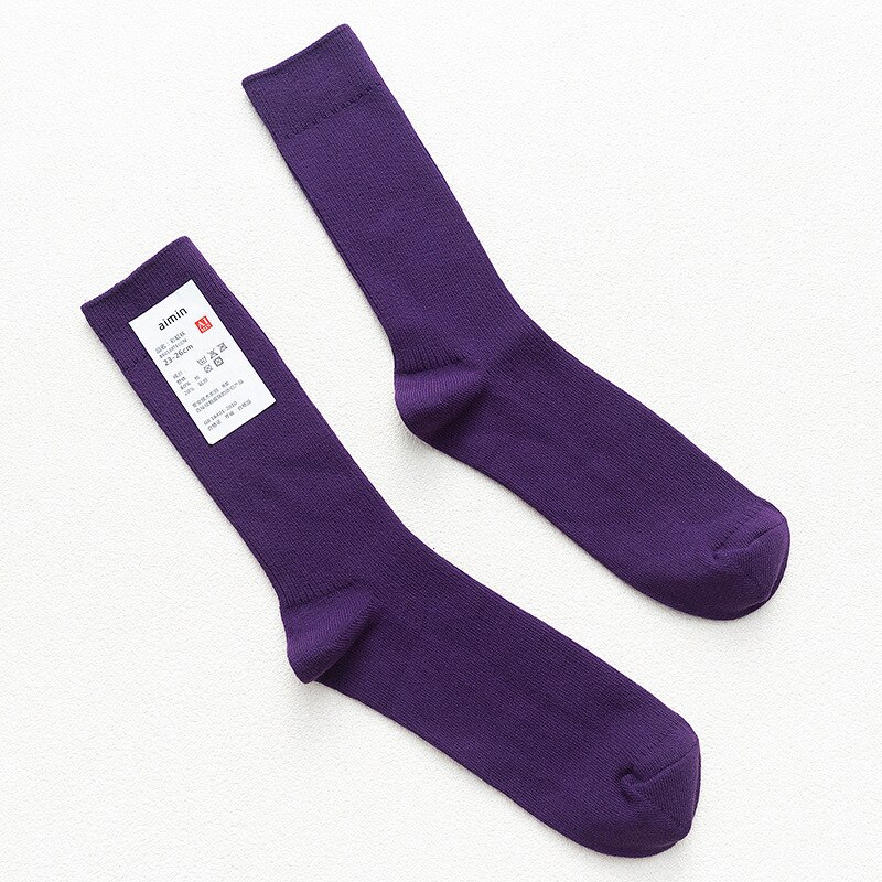 CHAOZHU Japanische Doppelnadeln Baumwolle Stricken Rippe Dünne Business Baumwolle Lange Herrensocken Stretch Casual Täglich Basic Markensocken: Silber