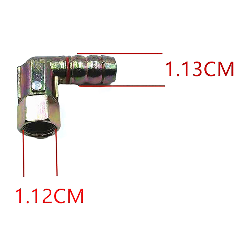 Gas Cooker Universal Joint Hose Connection Four-Part Internal Thread Intake Elbow Edison Screw
