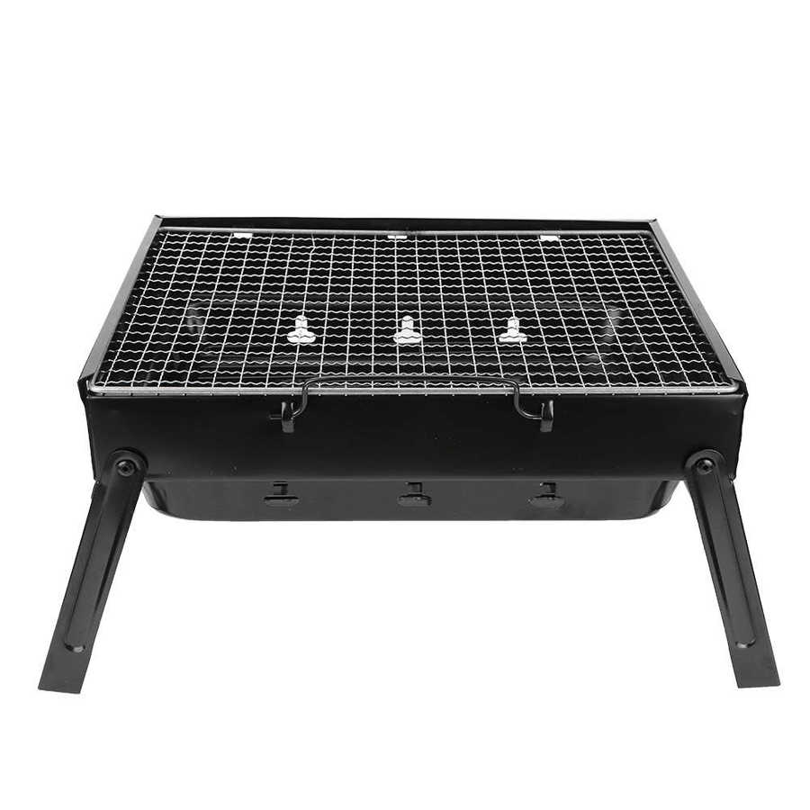 Stainless Steel Barbecue Grill Thicken Folding Charcoal BBQ Grill Tools for Outdoor Camping Hiking Picnic Kitchen Accessories