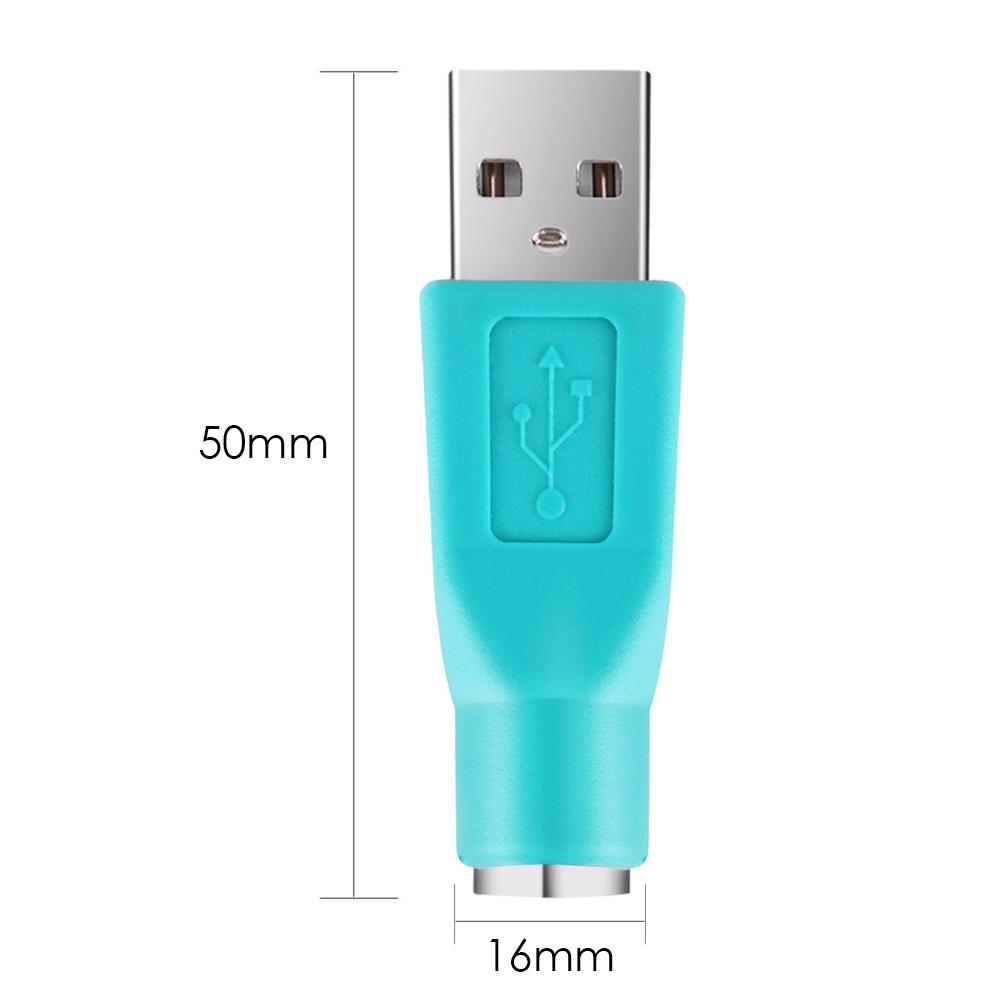 PS/2 Adaptateur 1/2pcs USB 2.0 Mâle à Femelle Adaptateur Convertisseur pour PS2 PS/2 Ordinateur Portable PC Clavier Souris Connecteur USB vers