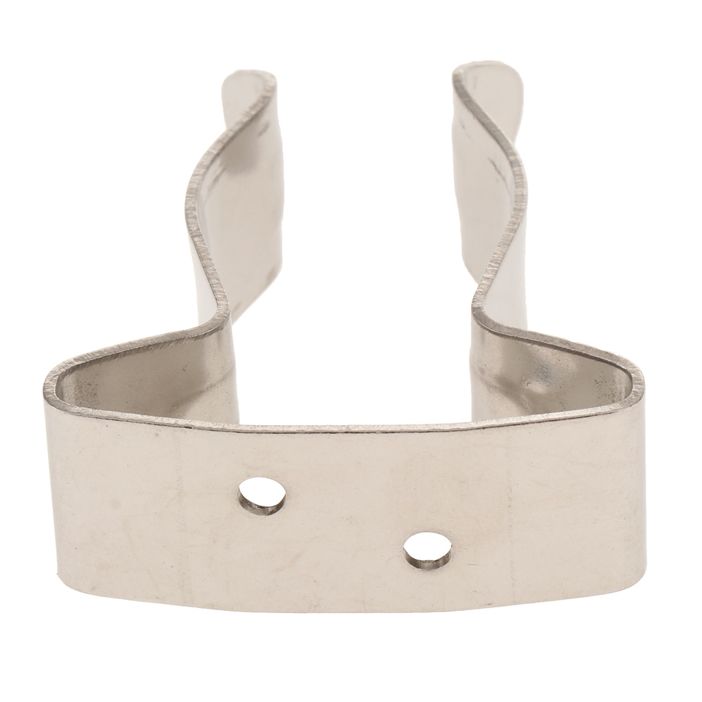 Silver 304 Stainless Steel Spring Clip Snap Hook Clipper Holding Clip