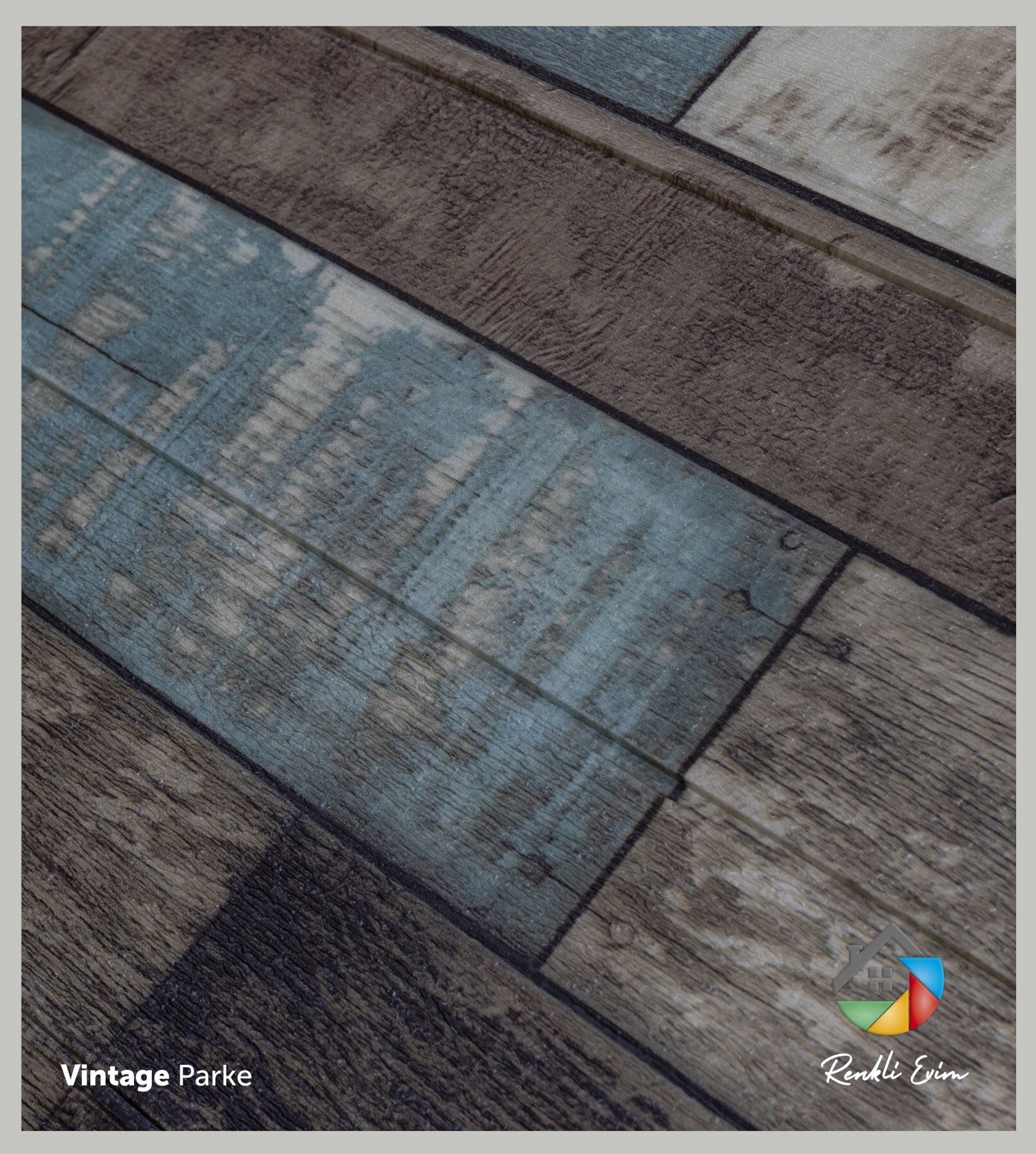 10 pcs Self-adhesive wall panel vintage hardwood