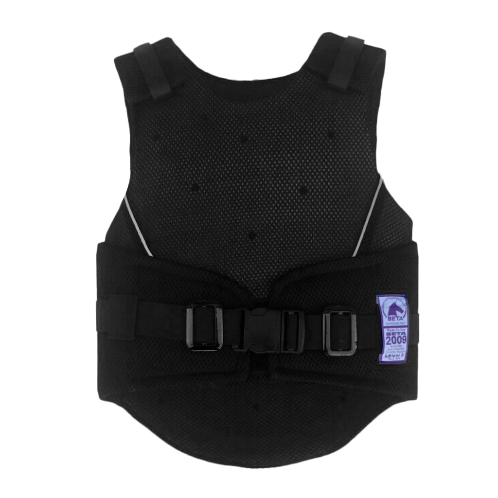 Adjustable Equestrian Horse Riding Vest Protective Waistcoat Body Protector Guard for Kids 3 Size Options