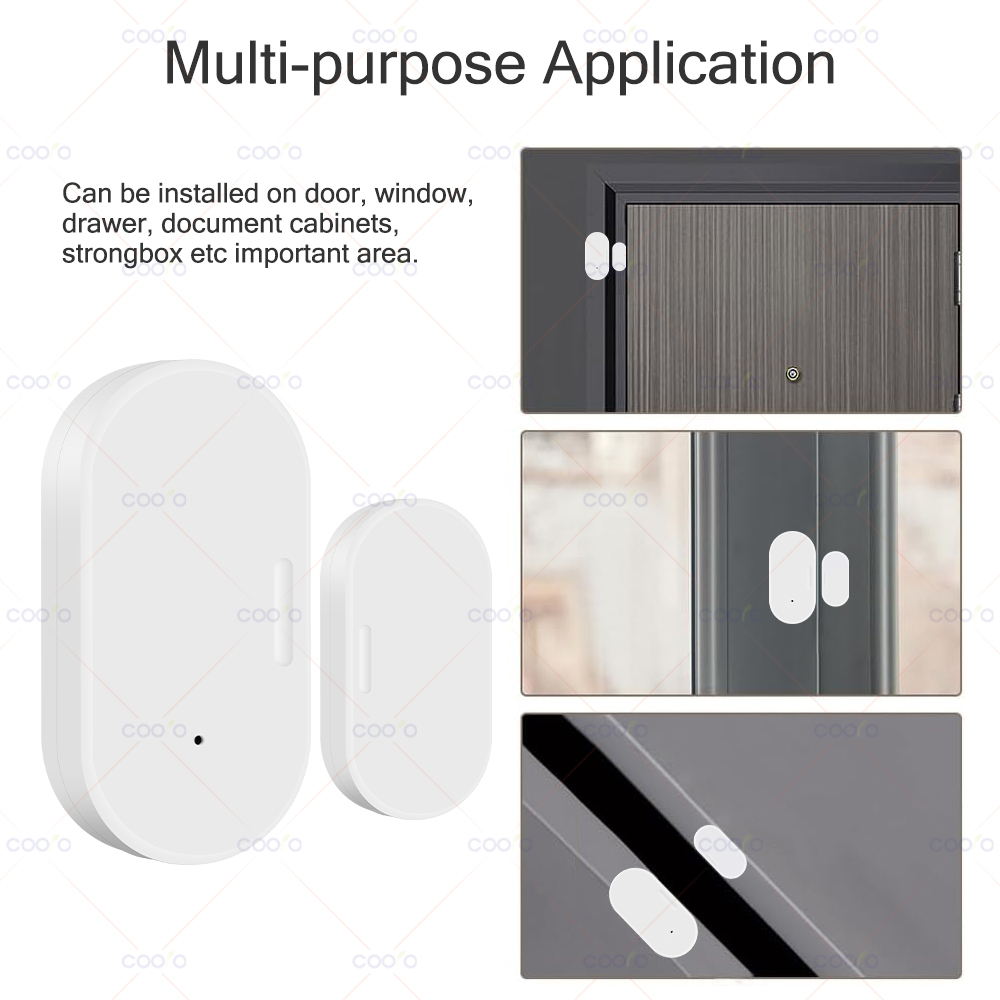 Ewelink Zigbee Türsensor, kabelloser magnetischer Fenster-Alarmdetektor, offen, geschlossen, funktioniert mit Zigbee2MQTT, Alexa Google müssen Tor