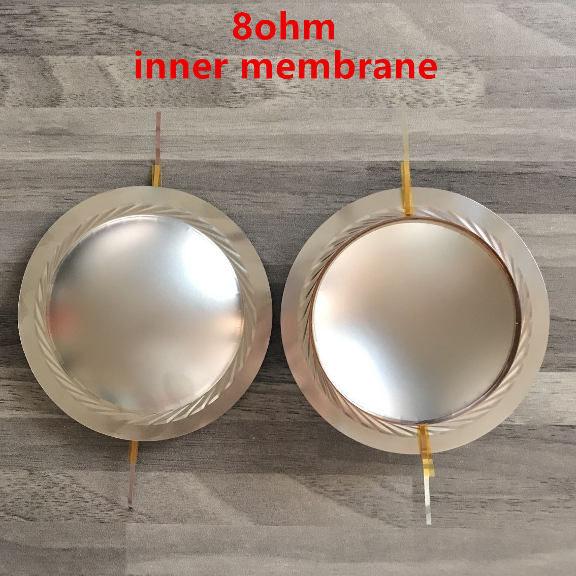 2 Pcs Diafragma Voor B &amp; C DE900, DE910, DE950, DE60 Driver 74.4 Mm Zuiver Aluminium Platte Draad: inner membrane 8ohm