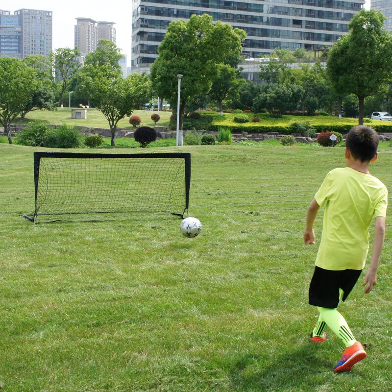 Portería de fútbol grande y plegable WISHOME para patio trasero, cuadrado, portería de fútbol, Red de fútbol para niños, familia, equipo para entrenamiento deportivo al aire libre