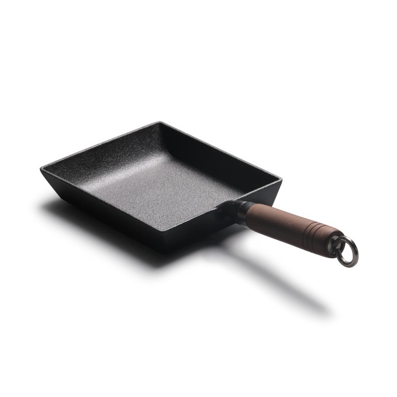 15 x 18cm suorakulmio japanilainen omeletti tamagoyaki paistinpannu paksuuntunut valurauta tarttumaton paistinpannu nopea aamiainen munarullan valmistaja