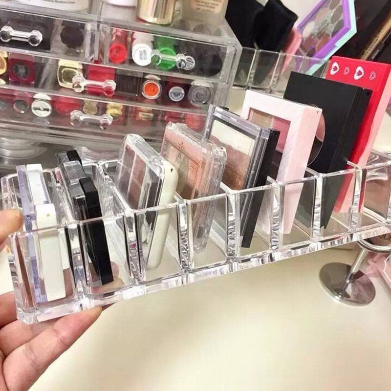 Transparant Acryl Make Organizer Lippenstift Make-Up Borstel Houder Power Box Beauty Spons Houder Case Make-Up Kwasten Organizer