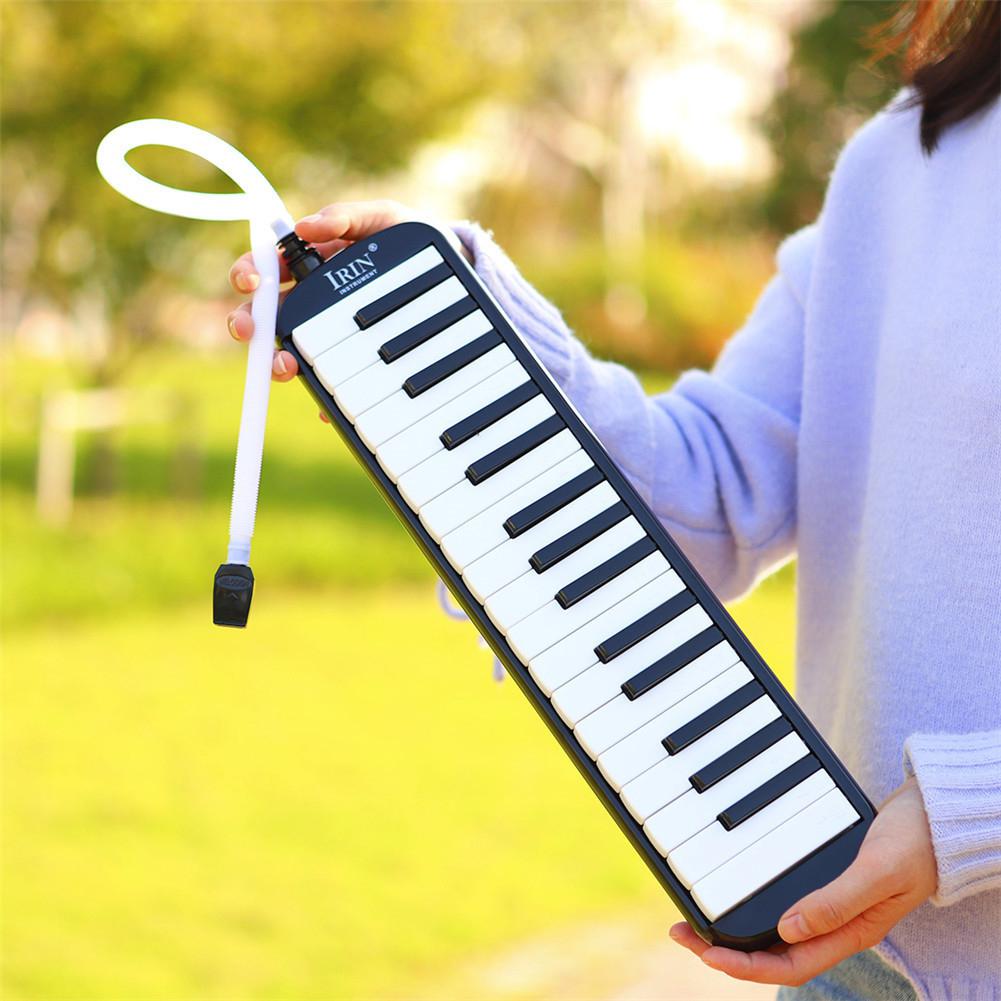 IRIN 32-schlüssel Melodica Klavier Professionelle Spielen Tastatur Musical Instrument Mundstück + Lange Schlauch freundlicher verrotten/blau/rosa/schwarz