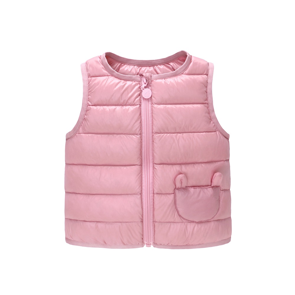 Vlinder Baby kleidung Baby unten weste Mädchen jungen Winter Weste Neugeborenen Wurm Unten Kleidung freundlicher Weste freundlicher Winter Mantel 9M ~ 4T