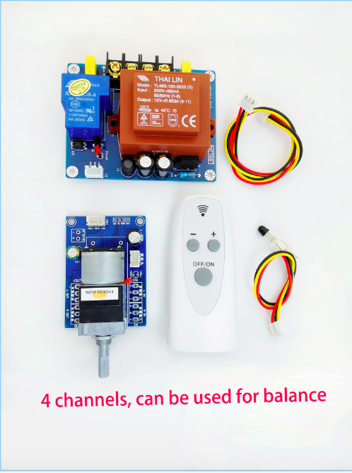 Placa de Control de volumen con Control remoto por infrarrojos HiFi, amplificador APLS, preamplificador, potenciómetro de Motor, ajusta el módulo de volumen