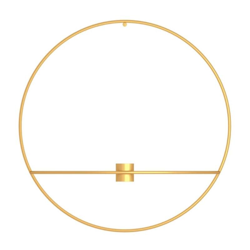 Europa 3d metalen kandelaar wandhouder gemonteerde kaarshouder geometrische theelichthouder woondecoratie bruiloft tafel ambachtelijke decoratie: 3