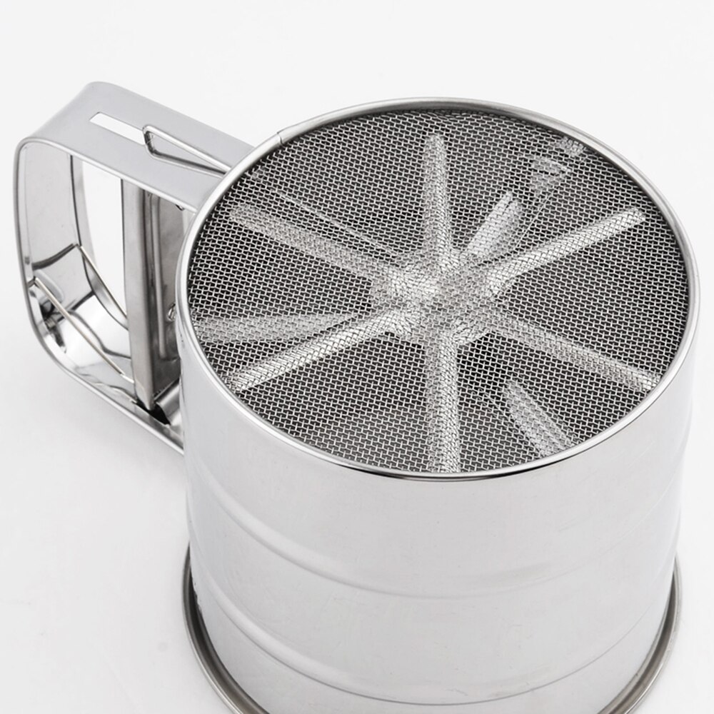 Sifter Tools Baking ToolsStainless Steel Mesh Flour Sifter Mech... – Vicedeal