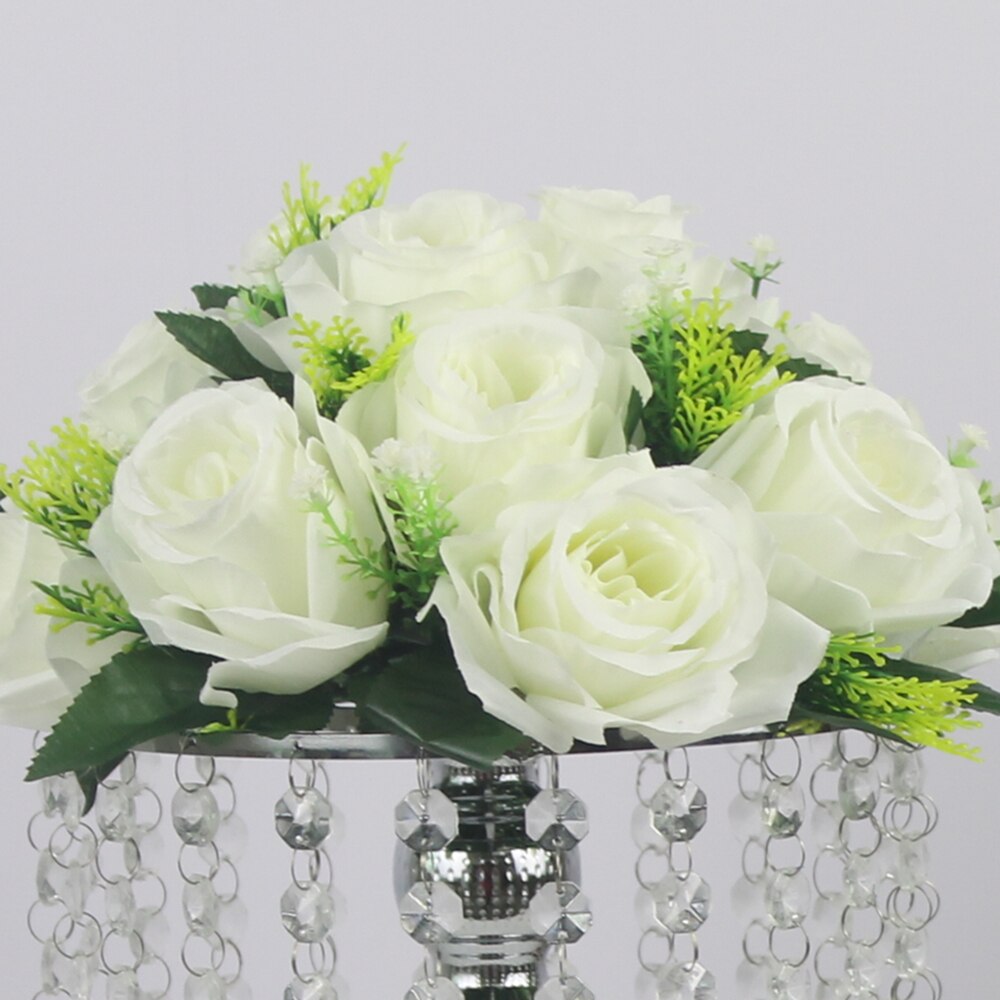 Imuwen blomster vase blomster stå gylden / sølv bryllup / bord centerpiece vej føre hjem fest hotelindretning: Kun blomst