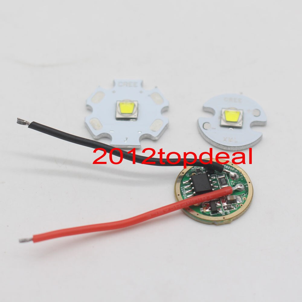 Cree xml2 xm-l2 t6 10 Watt hoch Energie LED-strahler cool Weiß 12mm 14mm 16mm 20mm Schwarz oder Weiß PCB + DC3.7V 2.5A fahrer