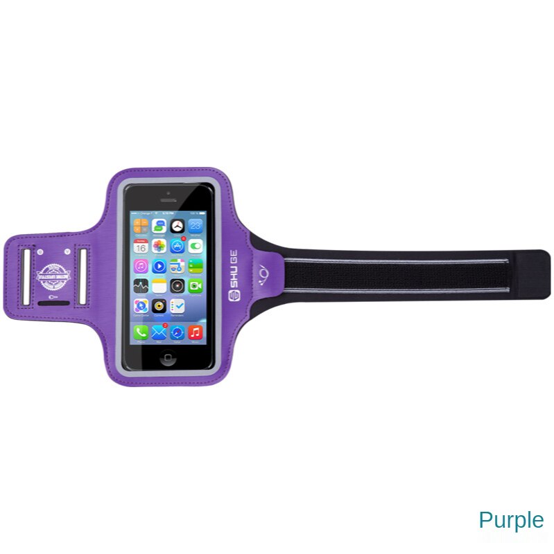 Bracciale per telefono Fitness con borsa da braccio Mobile in Lycra supporto per telefono sportivo universale riflettente impermeabile: Viola
