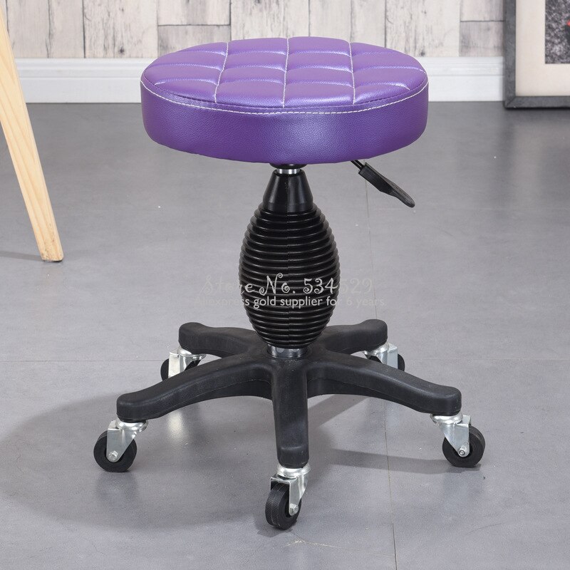 25% pas cher Vintage salon de coiffure tabouret beauté Style rotatif travail tabouret hauteur réglable couleur impression chaise