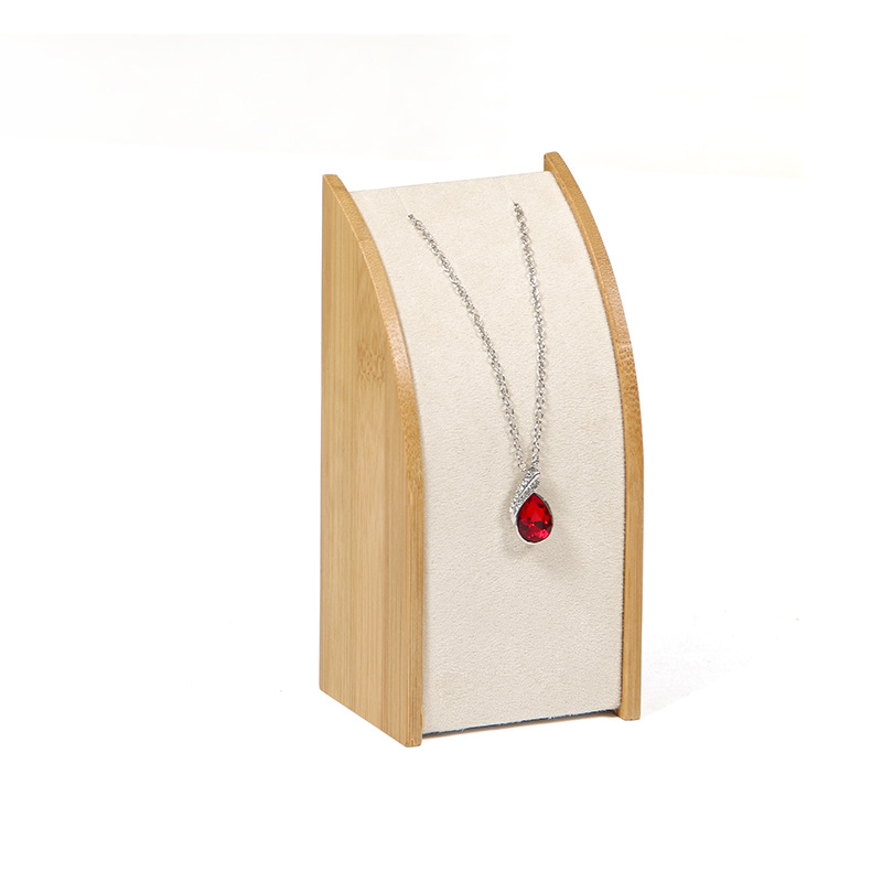 Bamboo Necklace Display Rack Storage Rack Pendant Display Organizer Jewelry Display Jewelry Storage Counter Display Stand