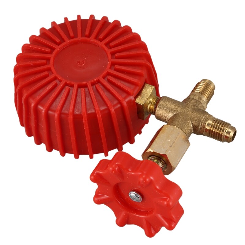 Refrigerant Pressure Gauge Air Conditioning Recharge Pressure Gauges Manifold Gauge Manometer Valve for R12 R502 R22 R410 R134A