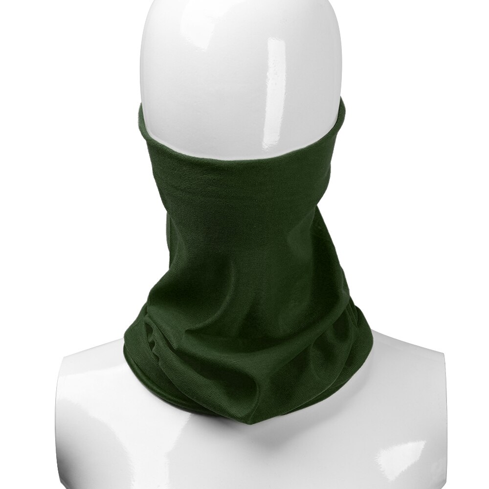 Unisex 3in1 Winter Polar Fleece Neck Warmer Snood Scarf Hat Women Men Thermal Ski Wear Snowboard Warmer Face Mask Beanie Hats: Type2-Army Green