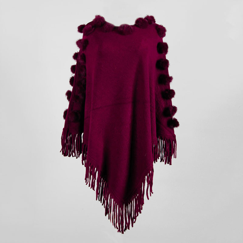 Kvinder lange cardigans toppe efterår vinter afslappet løs langærmet uregelmæssig hem kvast kvist kappe poncho varm damer jumper: Rød