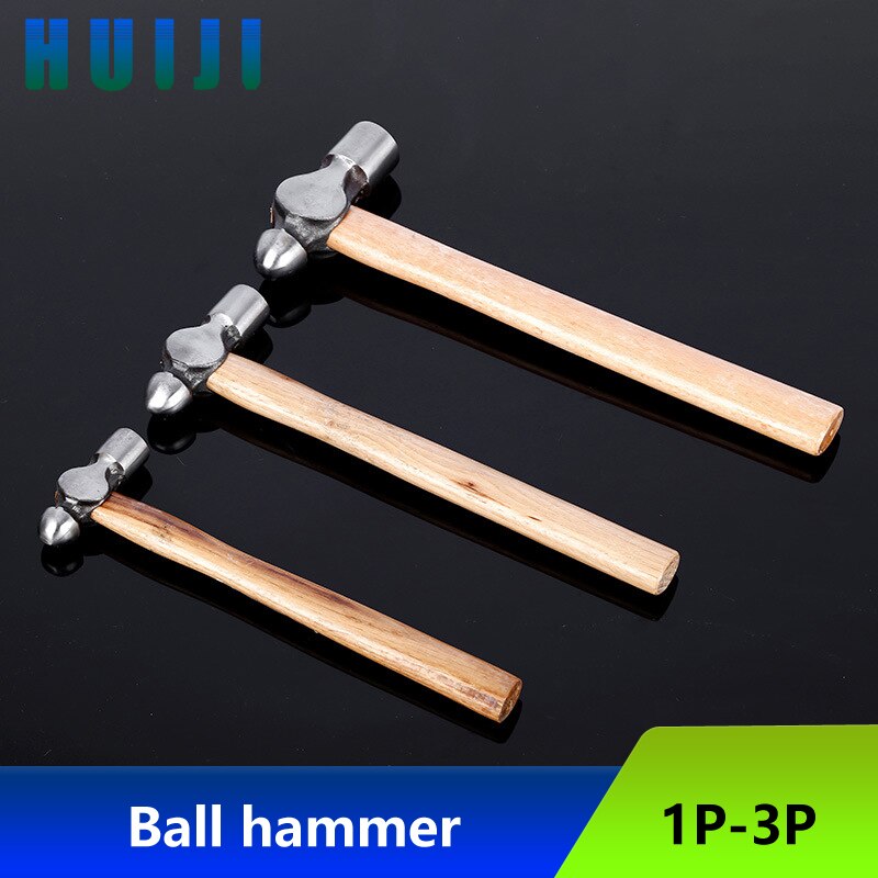 Round head hammer with wooden handle, household hand hammer, small hammer, teat hammer, woodworking installation hammer, teat ha