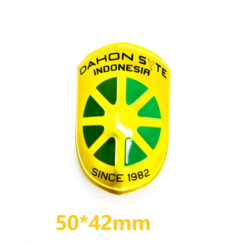 Bicycle Aluminum Alloy Logo Stickers For Dahon Folding Bike Commemorative Sticker Decorative Accessories: Red