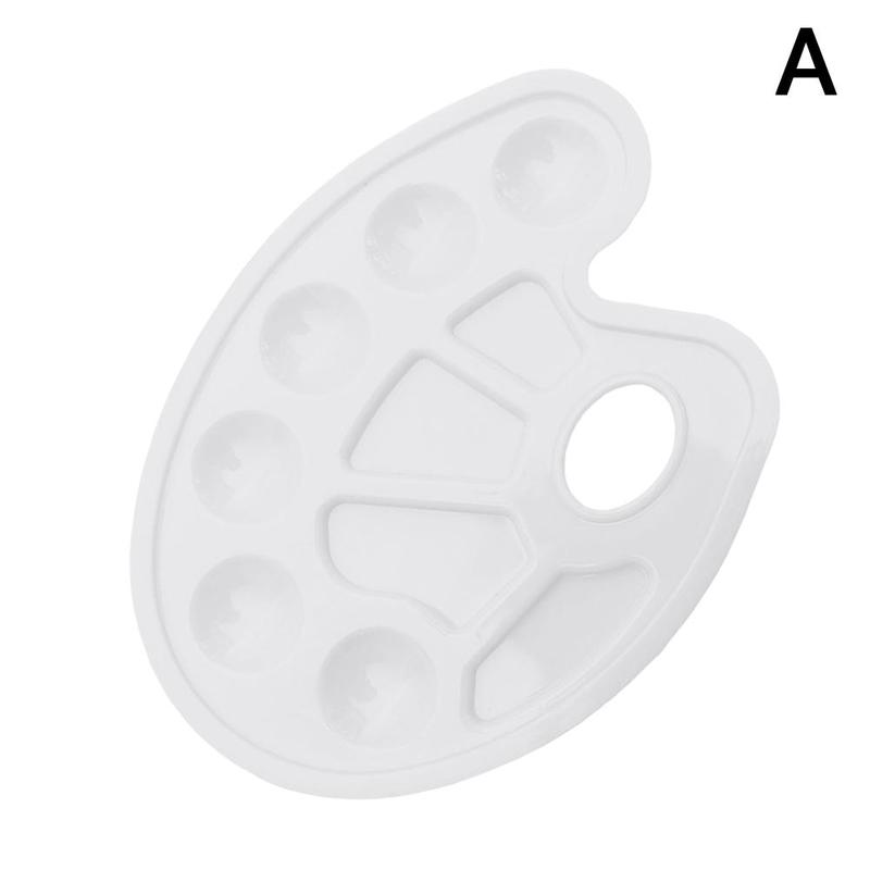 Duim Gat Kleurenpalet Voor Schilderen Art Verf Plastic Lade Tekening Palet Watercolo Kleur Voor Olie C3E5: Default Title