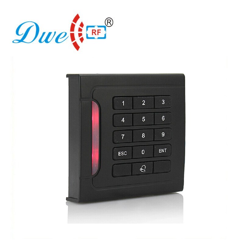 DWE CC RF Proximity RFID Card Reader Keypad Wiegand 26 or Wiegand 34 Scanner EM ID MF Reader D302: 125khz wiegand34