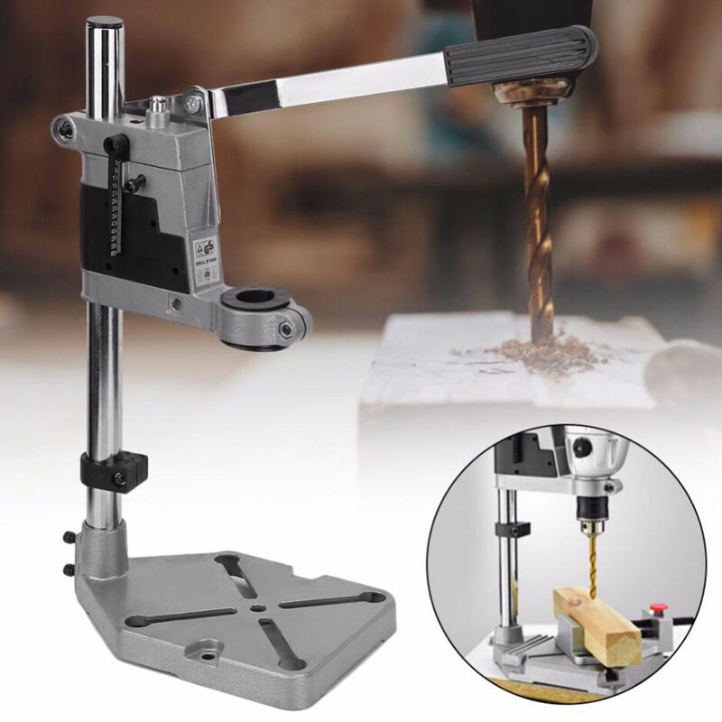 Drill Press Stand Tool Work Pillar Pedestal Clamp for Drilling Collet Adjustment Scale and Stop Added Functionality
