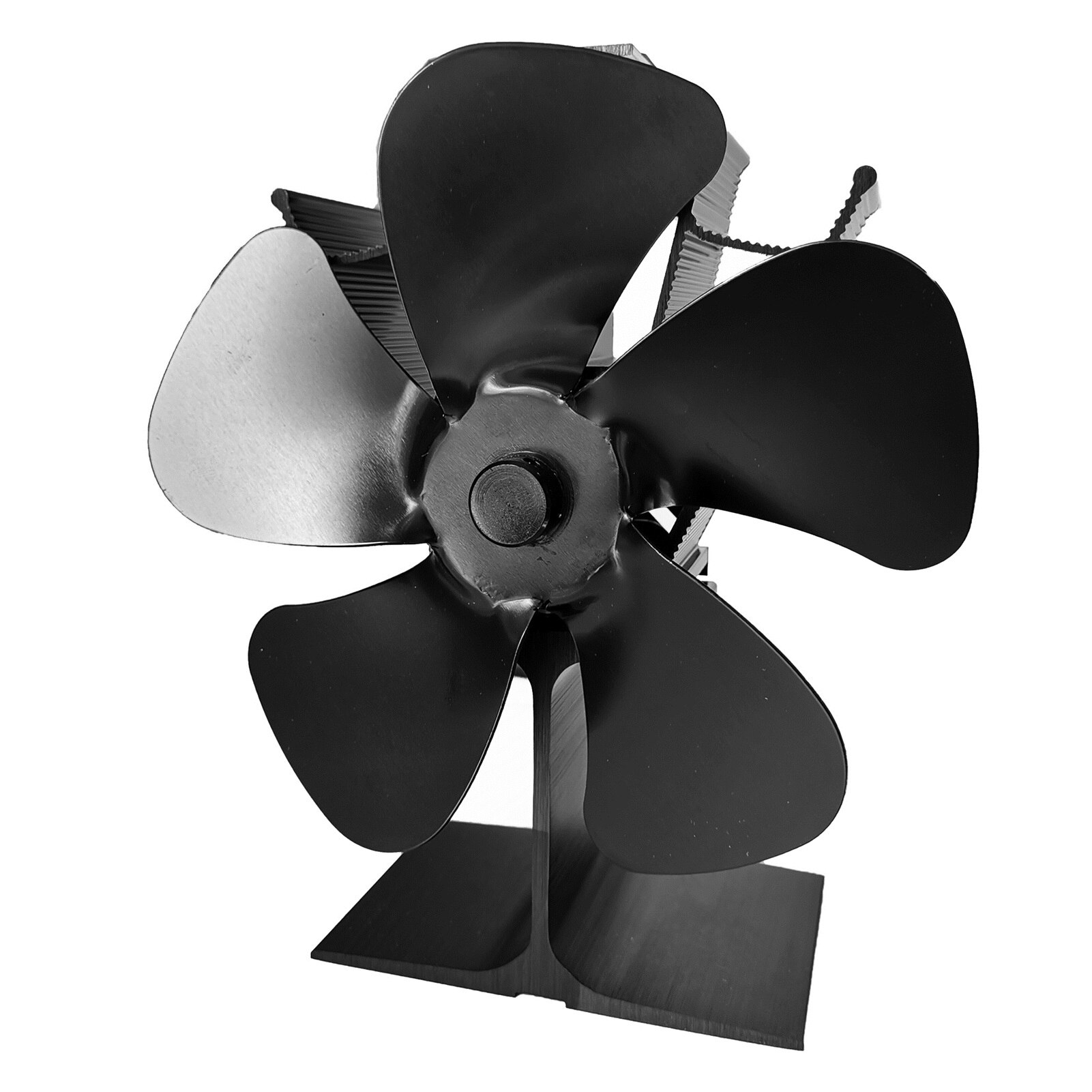 5 Blades Wood Stove Fan Heat Powered Fireplace Fan For Log Burner Home