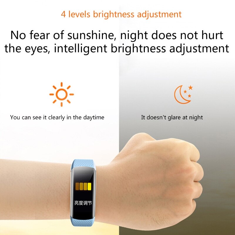 C5 Smart Fitness Watch Heart Rate Monitor Fitness Tracker IP67 Waterproof Pedometer Fitness Watch for Runner Unniversal