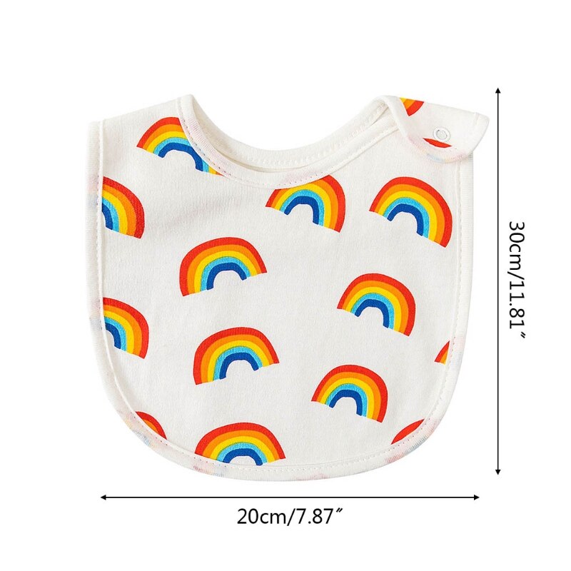 2 Stks/set Babyvoeding Kwijl Bib Speeksel Handdoek Zachte Pure Katoen Afdrukken Burp Doek 85DE