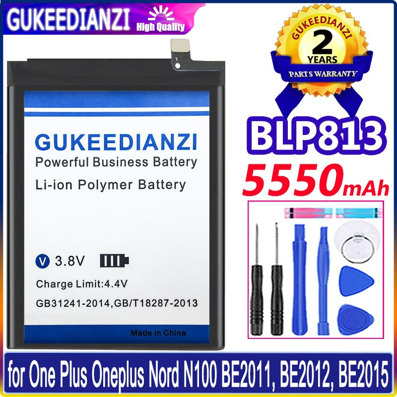 Replacement Battery For One Plus OnePlus 1 2 3 3T 5 5T 6 6T 7 7T pro 8 8T 1+ Nord N100 BE2011 for OnePlus5 OnePlus6 OnePlus7: BLP813