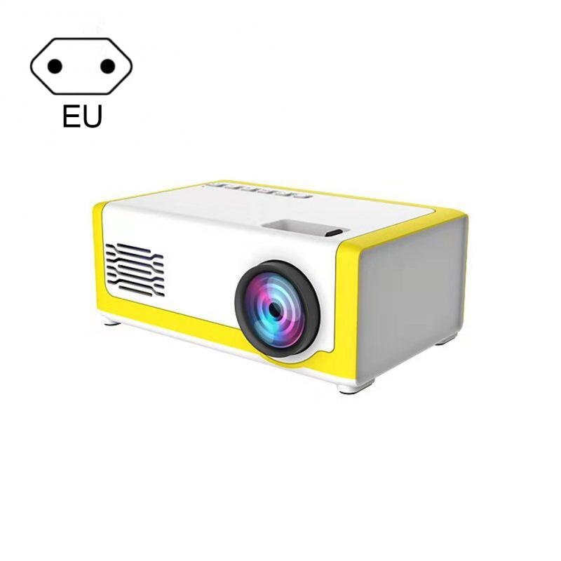 1200 Lumens Children's Mini Projector Support 1080P HD Projectors LCD LED Home Theater Projector Portable Entertainment Cinema: Silver