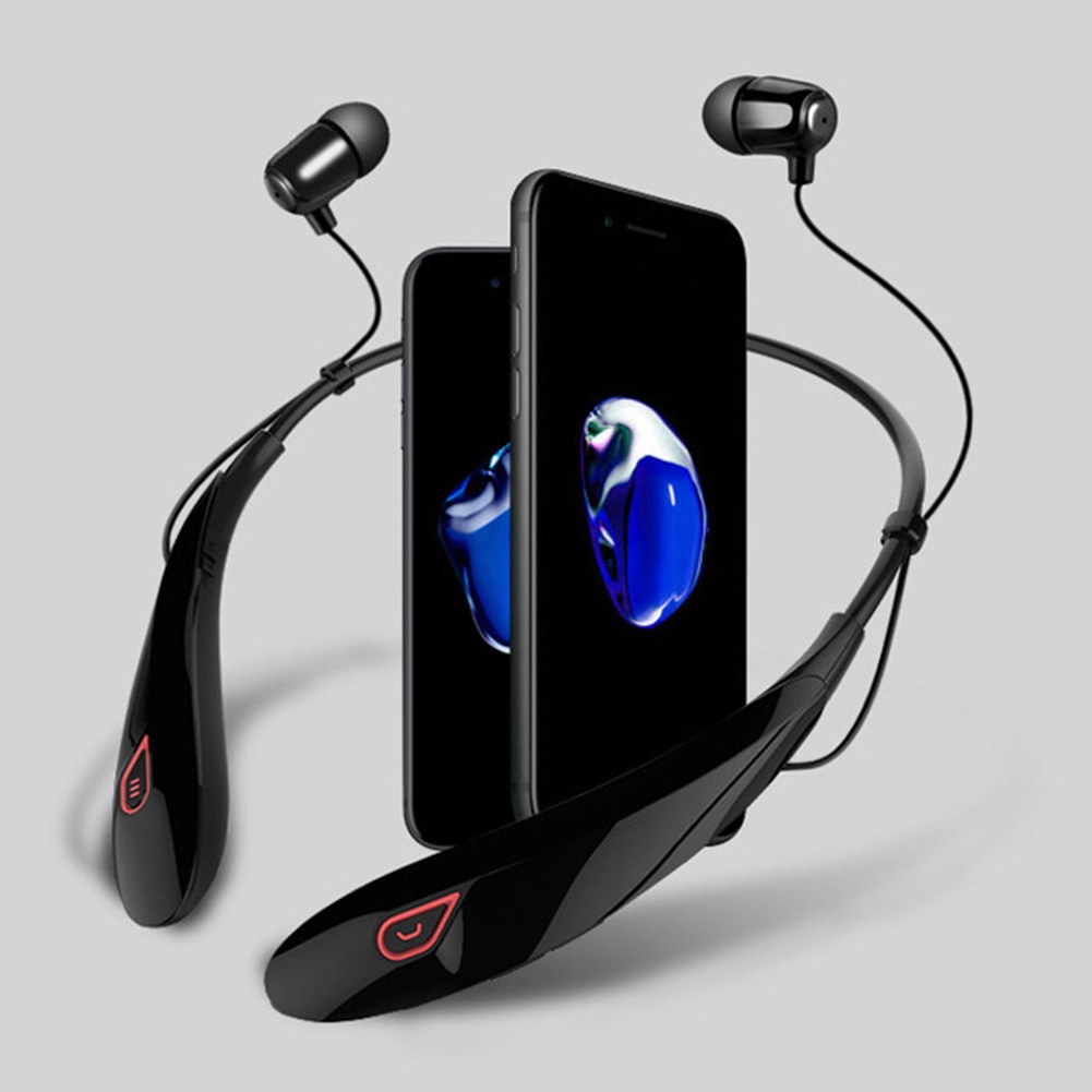 Y98 Draadloze Nekband Bluetooth Headset Stereo Muziek Grote Capaciteit Batterij Sport Fitness Fietsen Running Waterdichte Oortelefoon