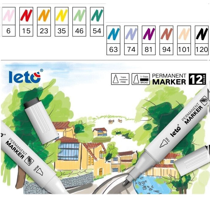 Copic Markers Sketch Painted 60 Colors Twin Brush Finecolour Touch Manga Drawing Alcohol Oily Double-End Dot Pen Bookmark Art