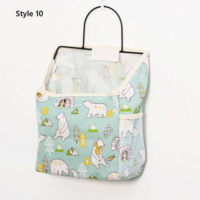 Coton livre débris stockage tenture murale sac de rangement chambre dortoir sac de rangement décor à la maison: Style 10