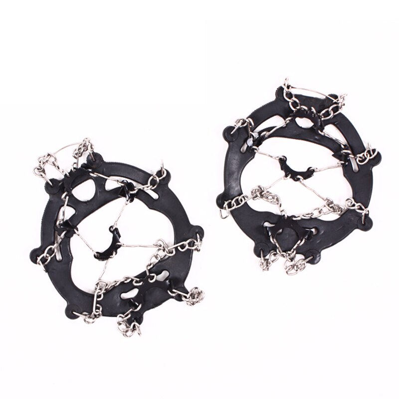 Hewolf 8 Teeth Outdoor Ice Snow Spikes Climbing Crampons Equipment Mountaineering Gear Anti Slip Shoes Grippers Claws Chains DBO