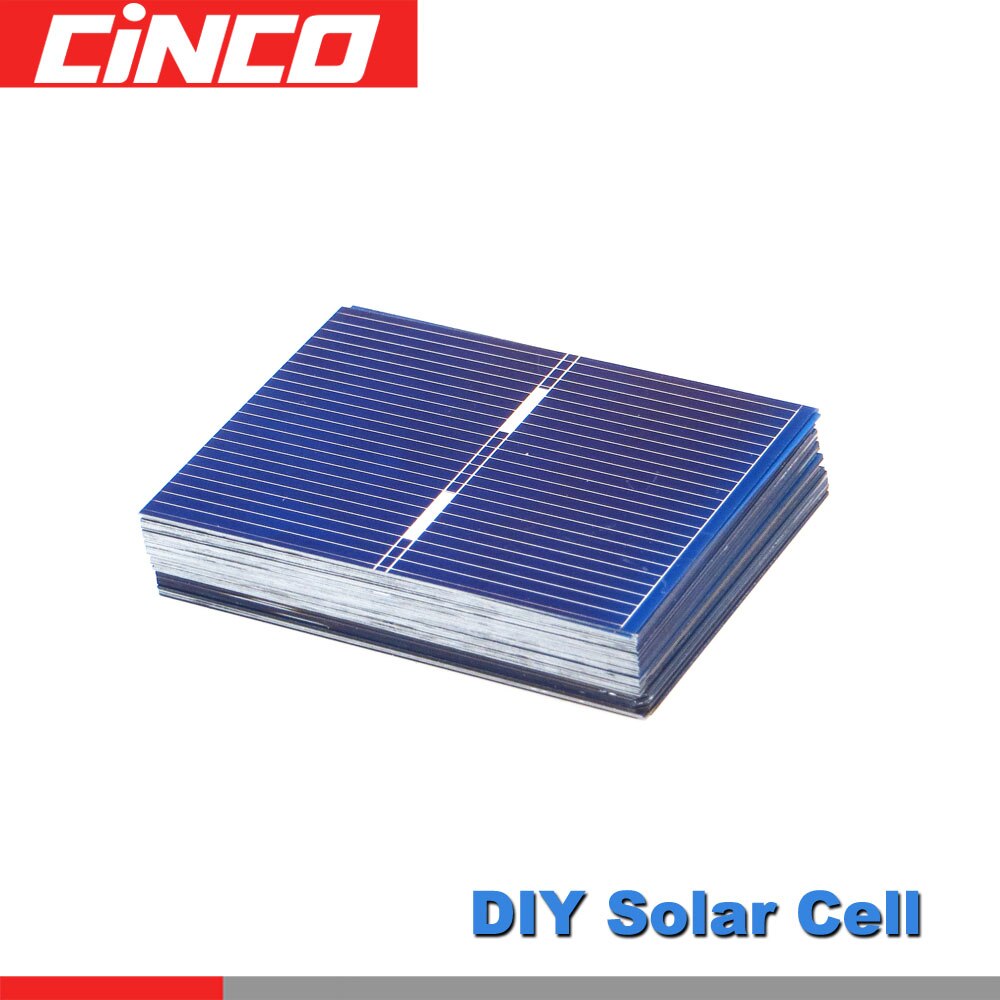 Panneau solaire Sunpower en silicium polycristallin | Panneau solaire x à cellules Painel, bricolage chargeur 52*39mm 0.5V 0.33W